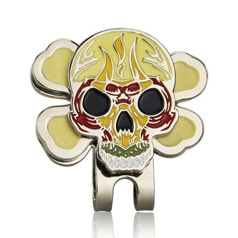 Skull Golf Ball Mark w Magnetic Clip