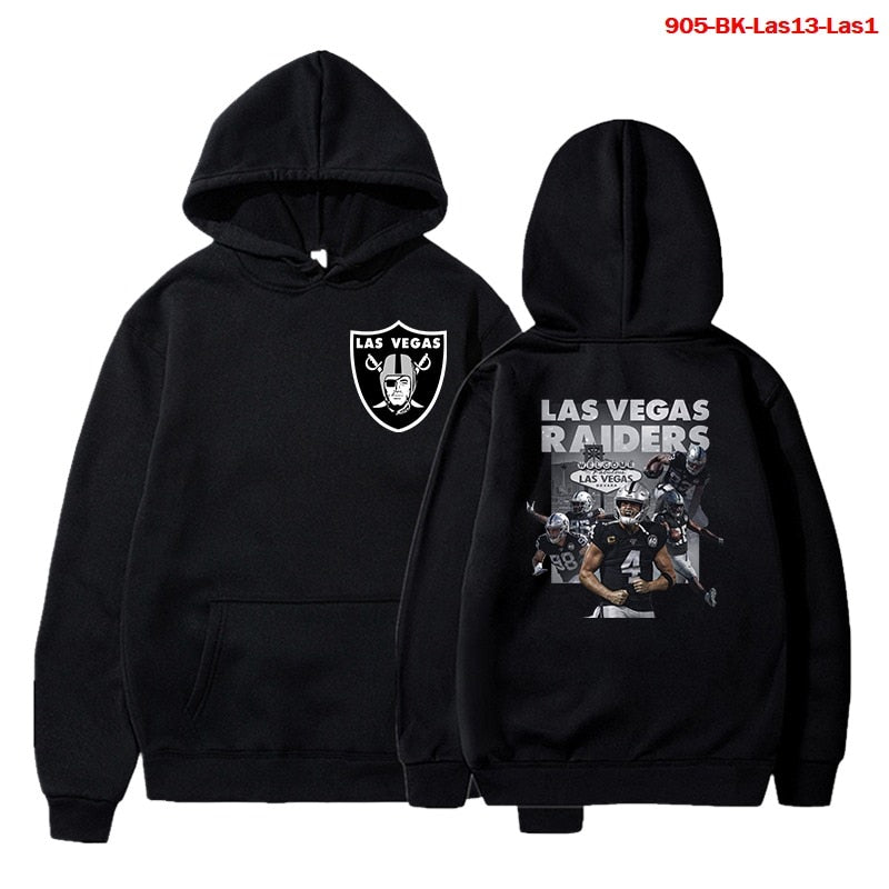 2021 New 3D Skull RAIDERS Hoodie Pullover