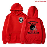 2021 New 3D Skull RAIDERS Hoodie Pullover