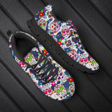 Sugar Skull Printed Men Breathable Sneakers