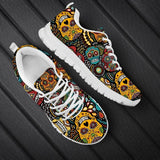 Sugar Skull Printed Men Breathable Sneakers