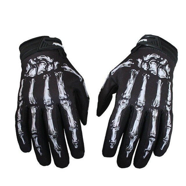 Skeleton Full Finger Windproof Gloves