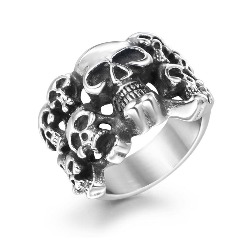 Titanium Steel Skull Ring
