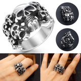 Titanium Steel Skull Ring