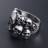 Titanium Steel Skull Ring