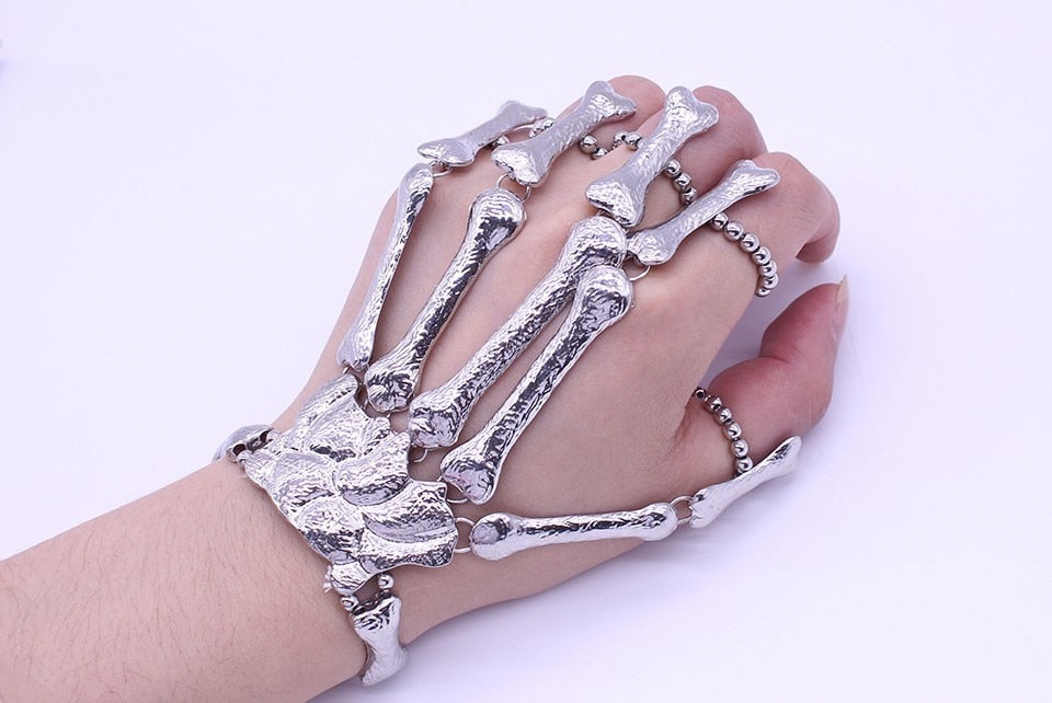 Gothic Skeleton Bone Hand Bracelet
