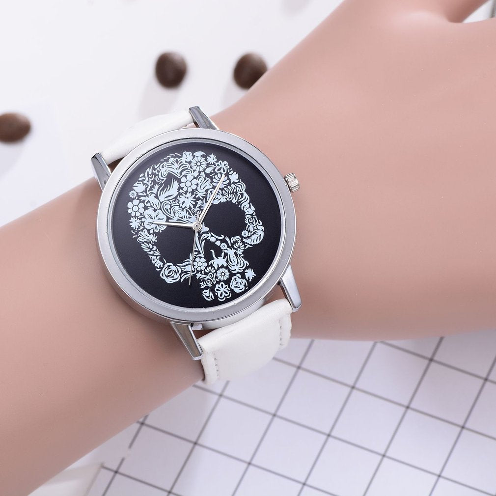 Skull Head Pattern Quartz Wristwatch