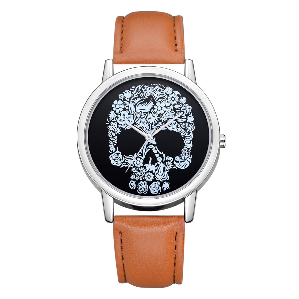 Skull Head Pattern Quartz Wristwatch