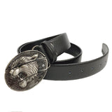 Jeans Split Leather Metal Skull Belt 100-135cm