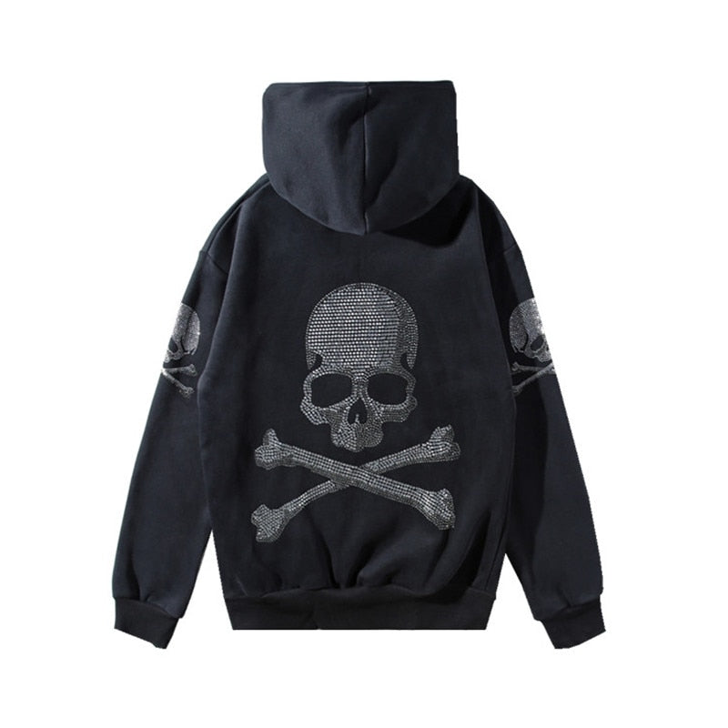 2021 Men's Punk Skull  Pure Cotton Sweatshirts