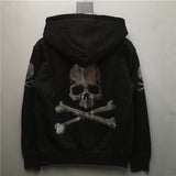 2021 Men's Punk Skull  Pure Cotton Sweatshirts