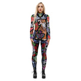 Skull Halloween Cosplay Jumpsuit Outfits