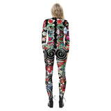 Skull Halloween Cosplay Jumpsuit Outfits