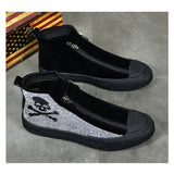 Skull Casual Vulcanized  Diamond Red Sneakers 2021