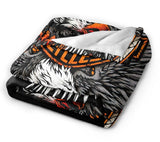 Harley-Davidson 3D 'FLY HIGH with EAGLES' Super Soft Sherpa Blanket
