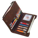 Retro Cross Skull Design Genuine Leather Wallet