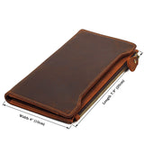 Retro Cross Skull Design Genuine Leather Wallet