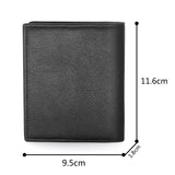 Soldier Skull Black Leather Men's Wallet