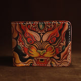 Hand-made Tanned Leather Wallet & Card Holder