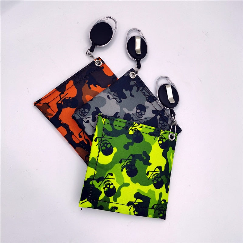 Skull Golf Towel Mini Clean For Golf Club Cleaner Tool With Hook 4.5x4.5inch