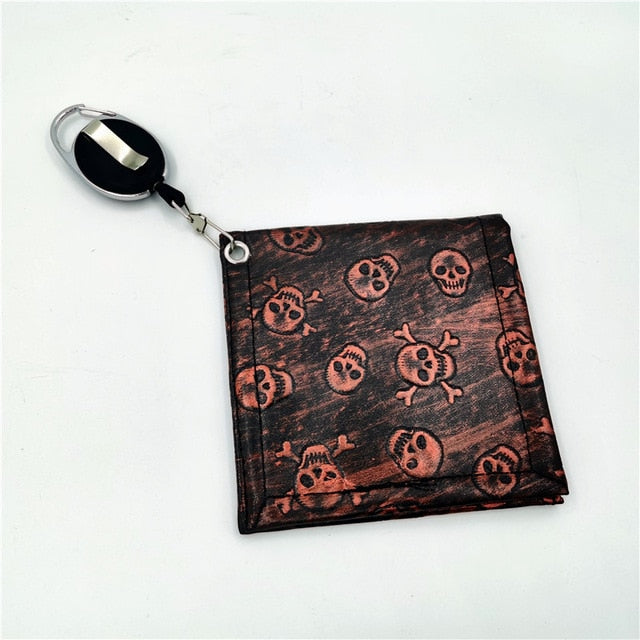Skull Golf Towel Mini Clean For Golf Club Cleaner Tool With Hook 4.5x4.5inch