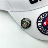 NEW Golf Cap Clip With Skull Ball Marker