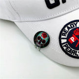 NEW Golf Cap Clip With Skull Ball Marker