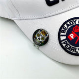 NEW Golf Cap Clip With Skull Ball Marker