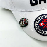 NEW Golf Cap Clip With Skull Ball Marker
