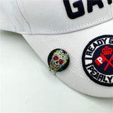 NEW Golf Cap Clip With Skull Ball Marker