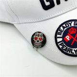NEW Golf Cap Clip With Skull Ball Marker