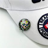 NEW Golf Cap Clip With Skull Ball Marker