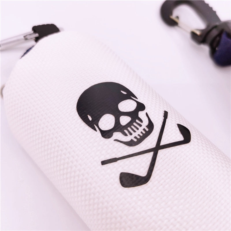 Mini Zipper Small Golf Ball Bag Skull Husky Portable Pockets