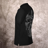 Men's Polo Shirt Skull Classic Black Polos
