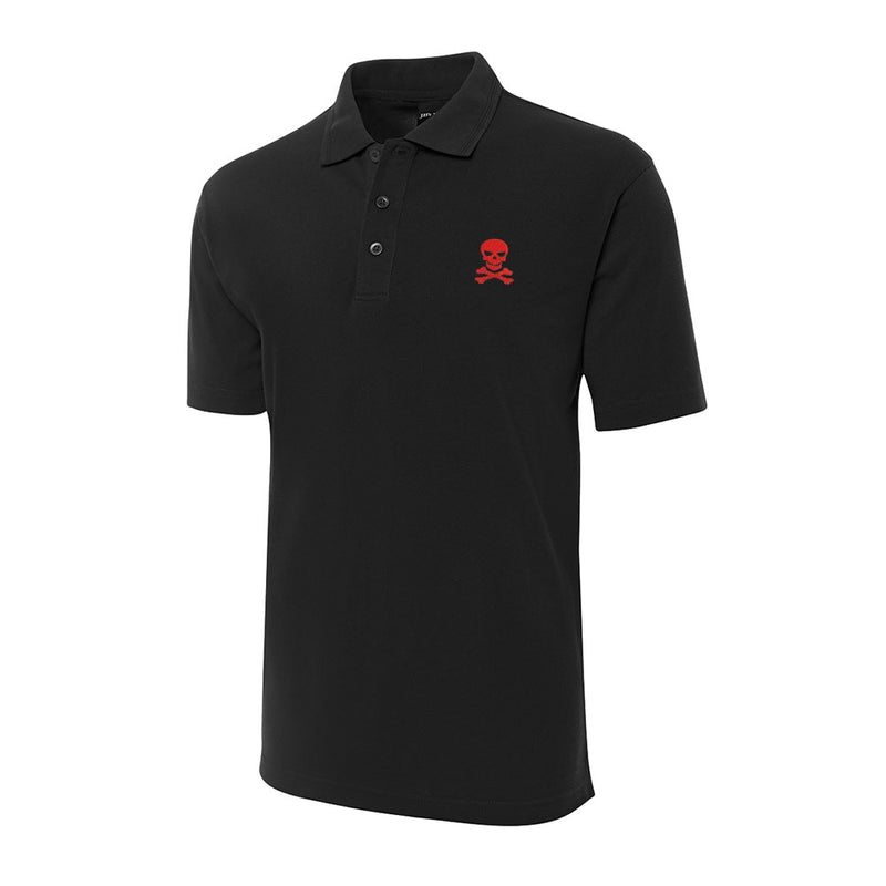 Skull and Crossbones Pirate  Short Sleeve Polo Shirt