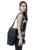 Victorian Gothic Messenger Skull Rivet Bag