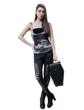 Victorian Gothic Messenger Skull Rivet Bag