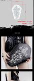 Victorian Gothic Messenger Skull Rivet Bag