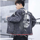 Men's Denim Skulls Jacket