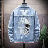 Men's Denim Skulls Jacket