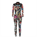Skull Halloween Cosplay Jumpsuit Outfits