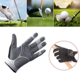 Outdoor Microfiber Golf Gloves Left Handed Non-Slip Breathable Mesh