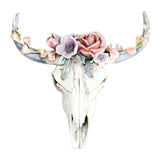 Resin Longhorn Cow Skull Head Wall for Home Decor