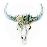 Resin Longhorn Cow Skull Head Wall for Home Decor