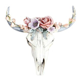 Resin Longhorn Cow Skull Head Wall for Home Decor