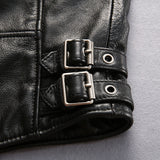 Men's Pig Skull Leather Jacket Vest