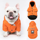 Waterproof Winter Dog Clothes Spitz Jacket with Hood