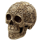 Modern Resin Statue Carved Skull Decor