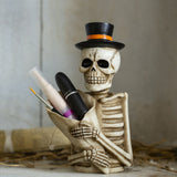 Skeleton Statue Storage Tube for Desktop