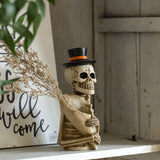Skeleton Statue Storage Tube for Desktop